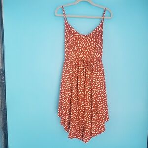 Pink Diamond Cowl Neck Dress Size Large Spaghetti Strap